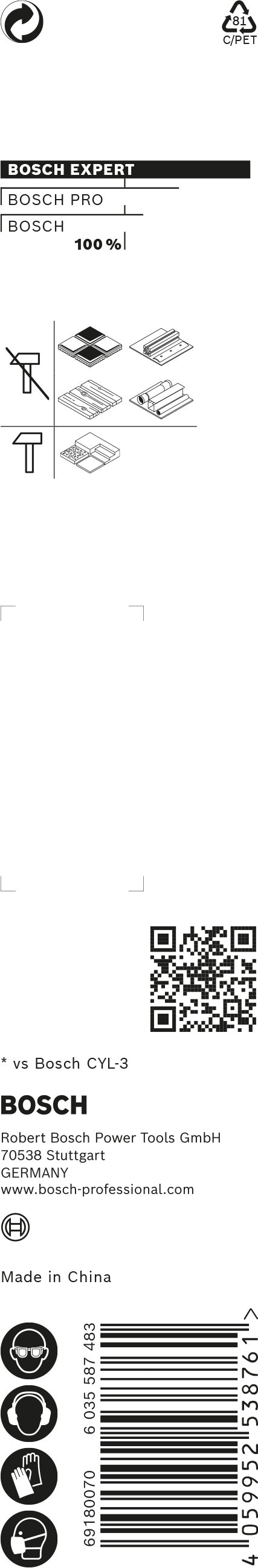 Bosch Drill bit Hex9MCB 12x150