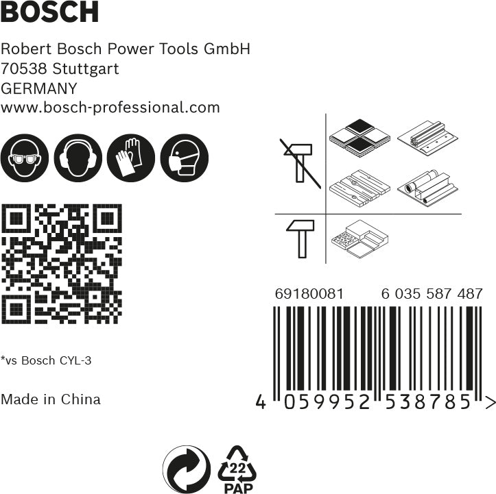 Bosch Drill bit Hex9MCB Set_5PC