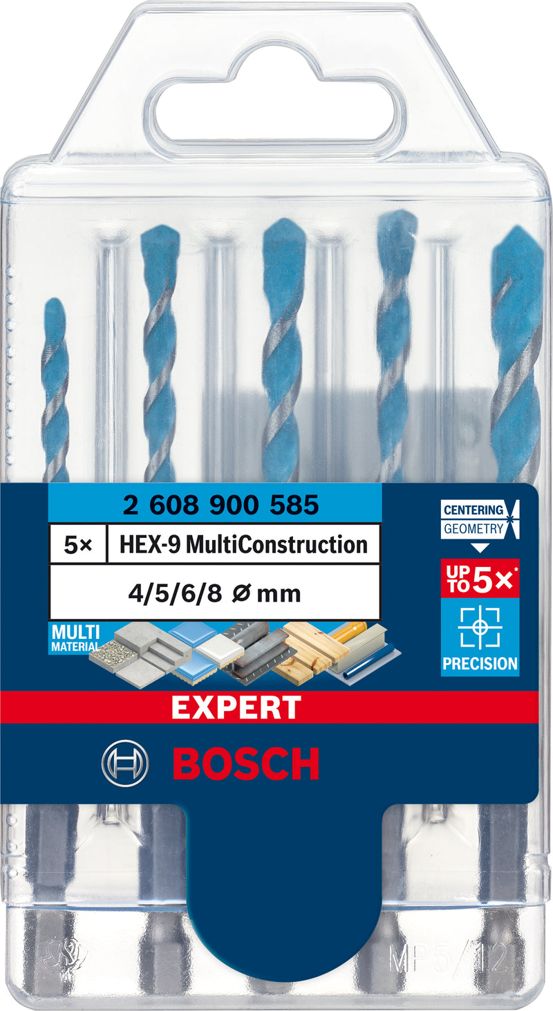 Bosch Drill bit Hex9MCB Set_5PC