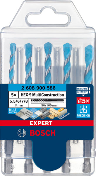 Conjunto de brocas Bosch Hex9MCB_5PC