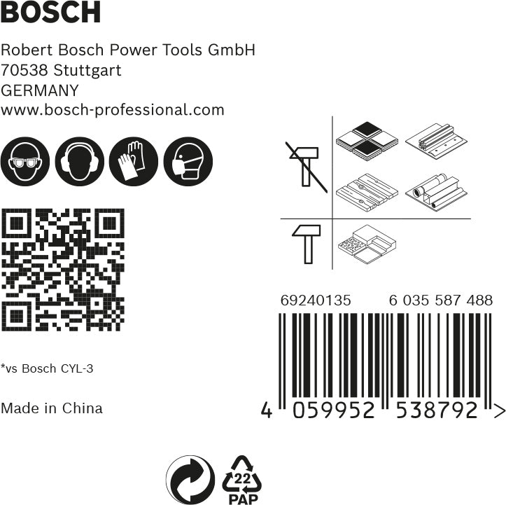Conjunto de brocas Bosch Hex9MCB_5PC