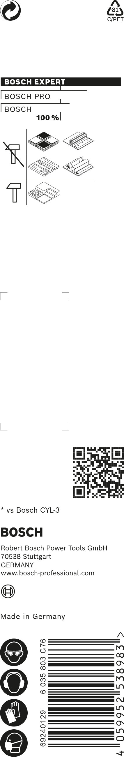 Broca Bosch CYL-9 Multi-Construc