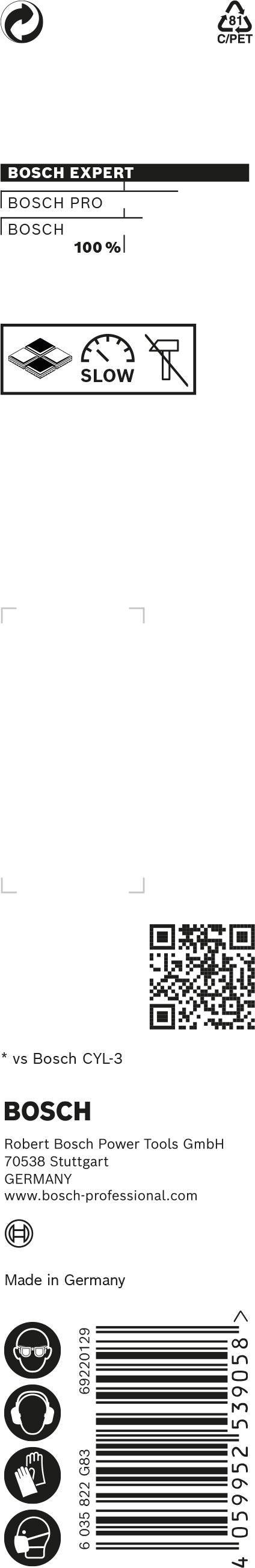 Broca Bosch CYL-9 Multi Construc 6x90x150m