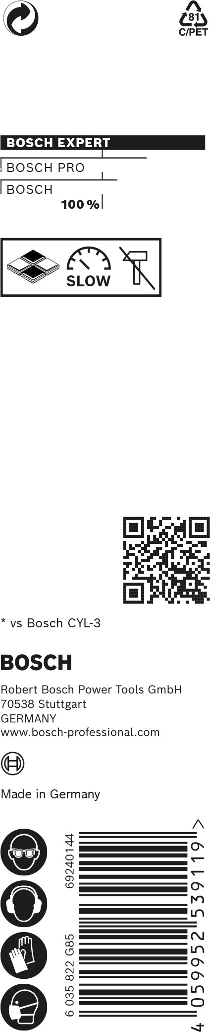 Broca Bosch CYL-9 Multi Construc 7x60x100m