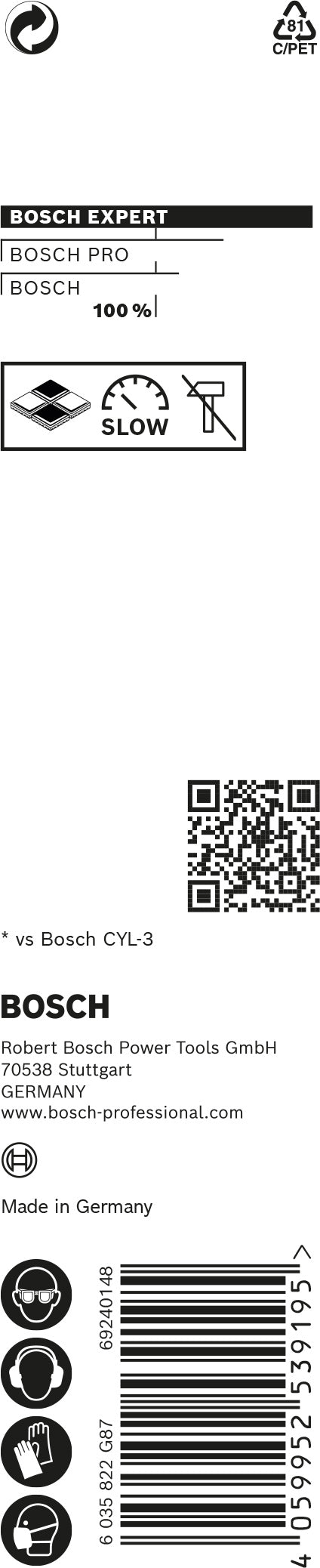 Bosch Drill bit CYL-9 Multi Construc 10x80x120