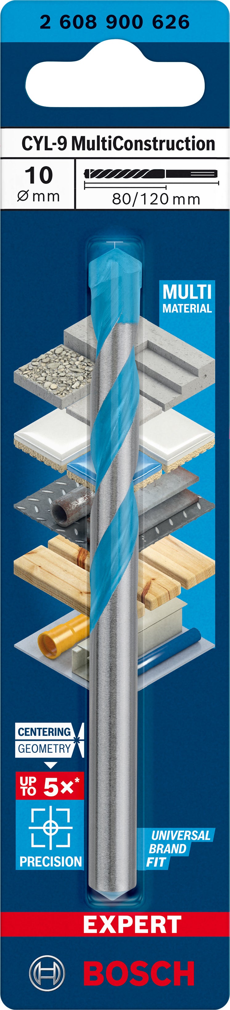 Bosch Drill bit CYL-9 Multi Construc 10x80x120