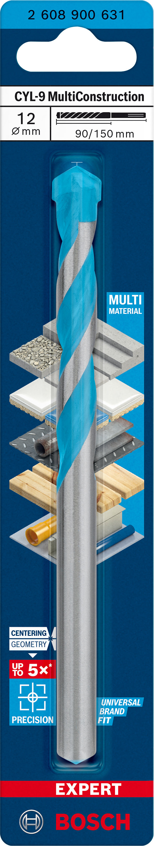 Broca Bosch CYL-9 Multi Construc 12x90x150
