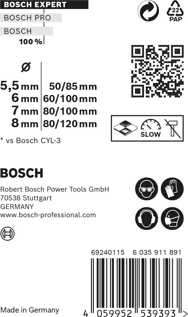 Broca Bosch CYL-9 Multi-Construc