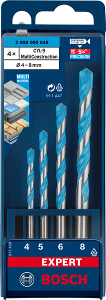 Broca Bosch CYL-9 Multi Construc 4 piezas 4/5/6