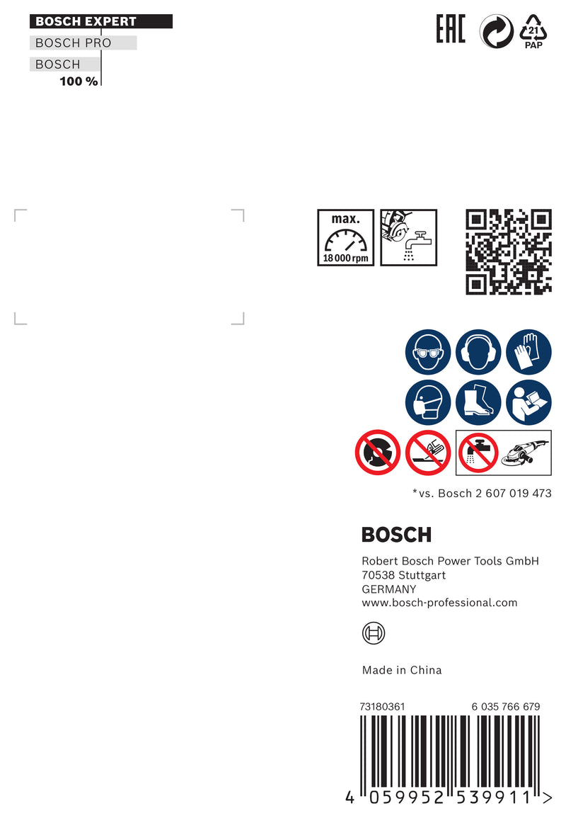 Bosch X-LOCK DIA CD Disco duro 85x22.23x1.6x7 EXP