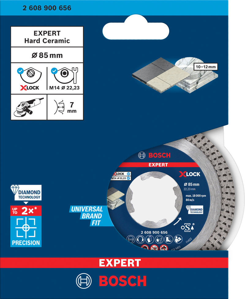 Bosch X-LOCK DIA CD Disco duro 85x22.23x1.6x7 EXP