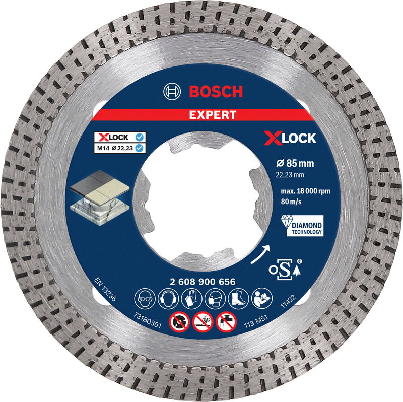 Bosch X-LOCK DIA CD Disco duro 85x22.23x1.6x7 EXP