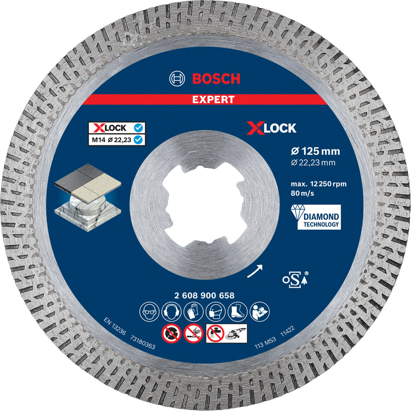 Bosch X-LOCK DIA CD HardC 125x22,23x1,6x10 EXP