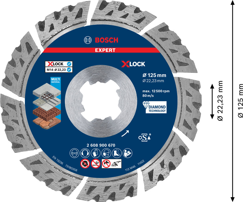 Lâmina de corte diamantada Bosch
