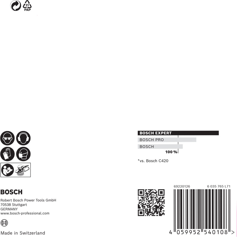 Disco Bosch EX 5 foi abraz M480 125mm,G100