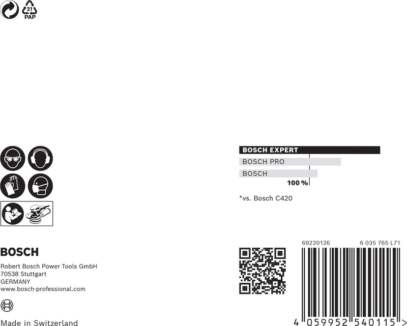 Disco Bosch EX 5 foi abraz M480 125mm,G120