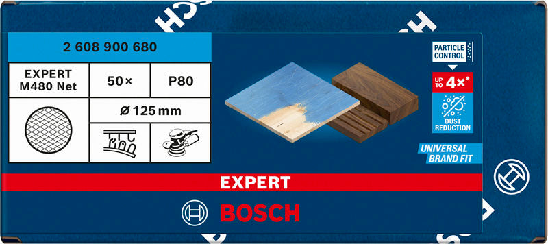 Bosch Set Of Sanding Papers M480,125mm,80,50x