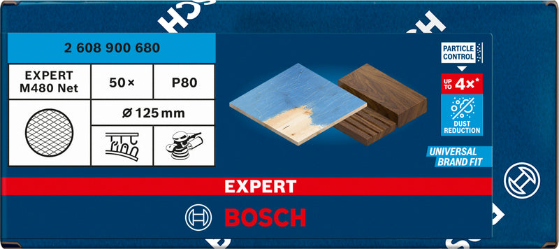 Bosch Set Of Sanding Papers M480,125mm,80,50x