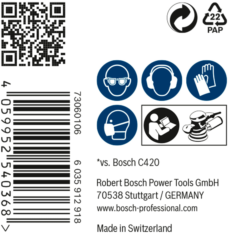 Bosch Set Of Sanding Papers M480,150mm,80,50x