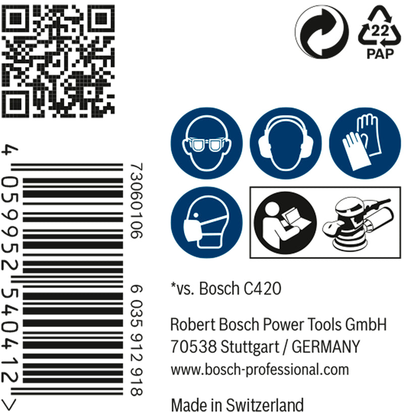 Bosch Set Of Sanding Papers M480,150mm,220,50x