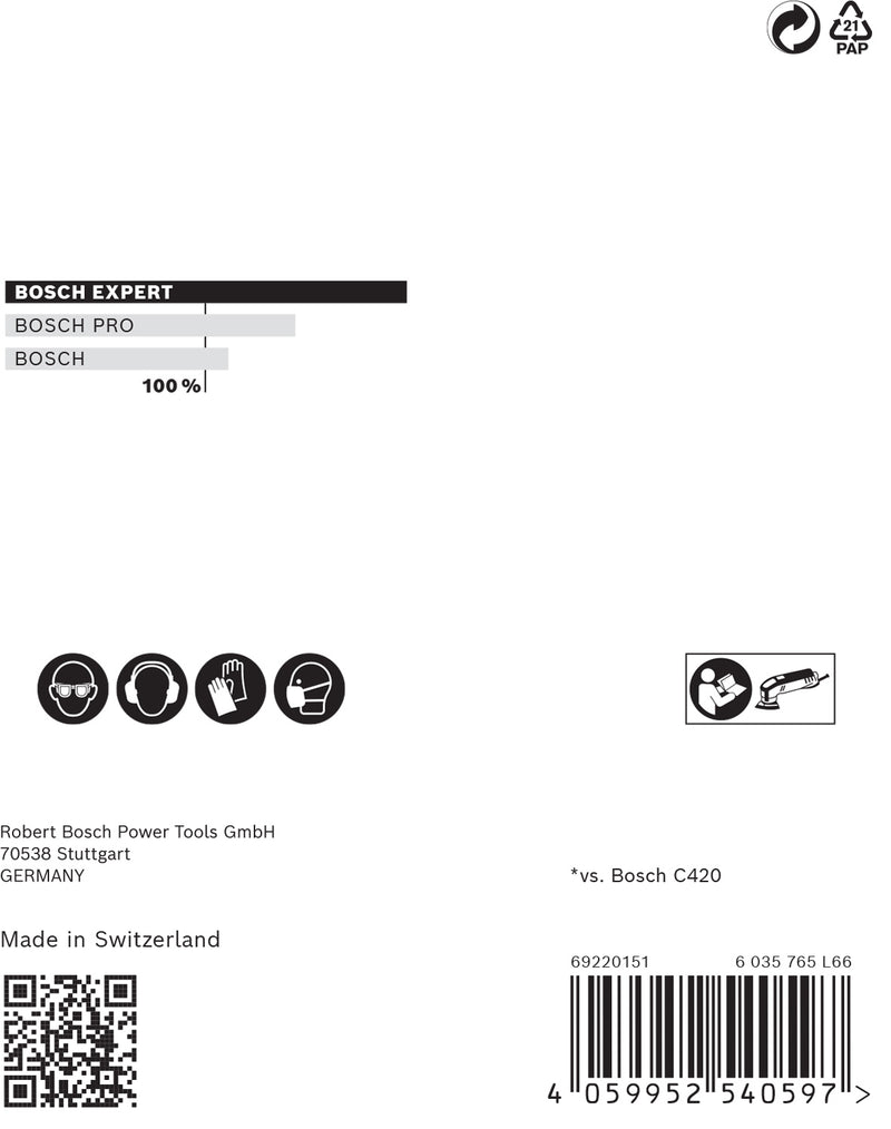 Bosch EX 5 foi abrazive delta M480 93x93,G220