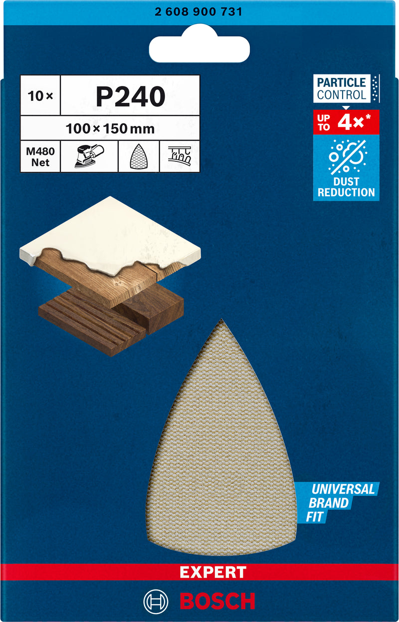 Conjunto de lixas Bosch M480,100X150mm,240
