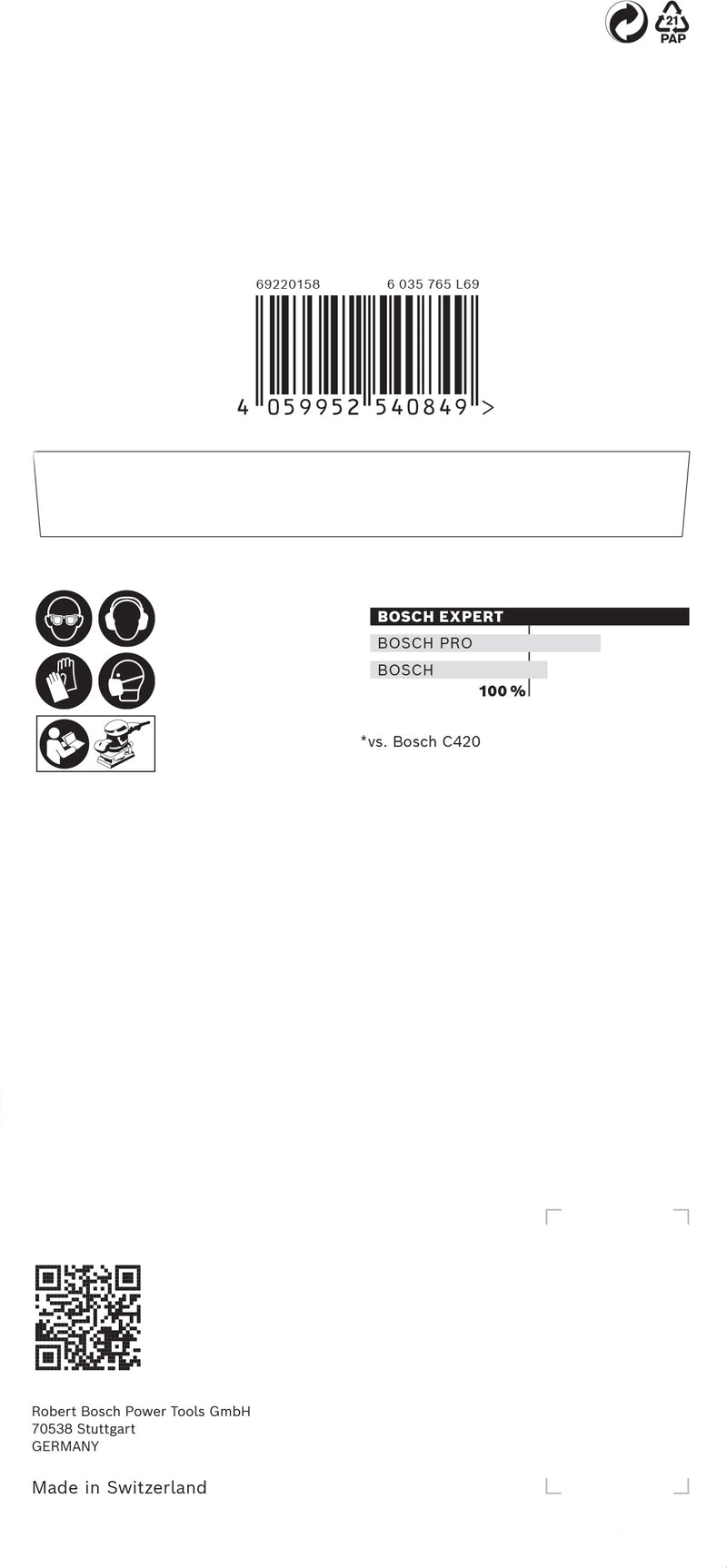 Bosch Set Of Sanding Papers M480,93X186mm,150,