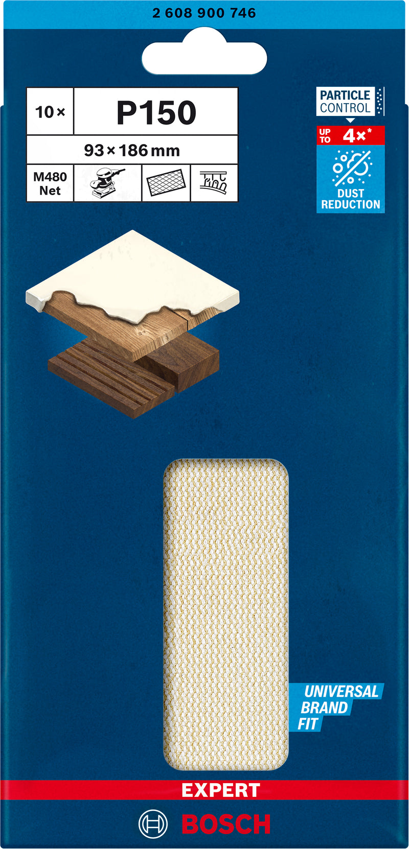 Bosch Set Of Sanding Papers M480,93X186mm,150,