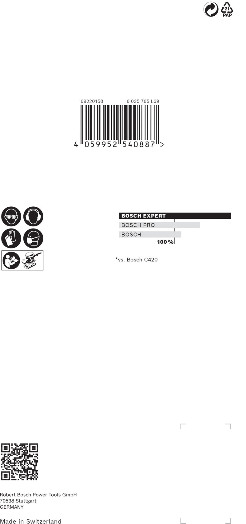 Bosch Set Of Sanding Papers M480,93X186mm,320,