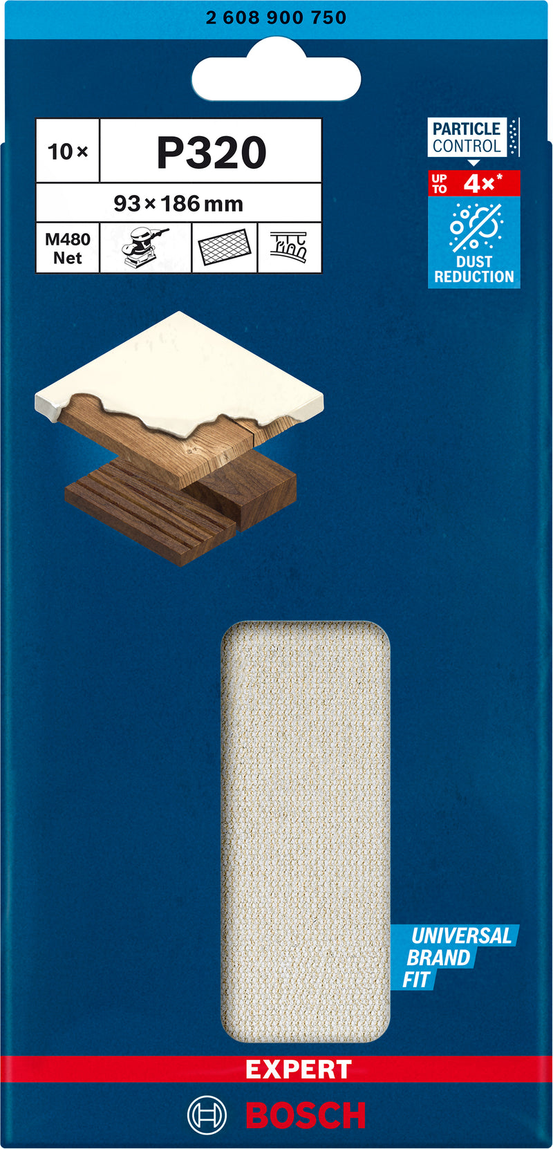 Bosch Set Of Sanding Papers M480,93X186mm,320,