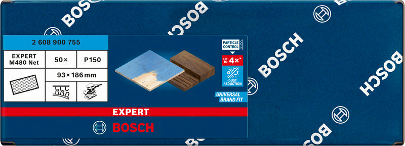 Juego de papeles de lija Bosch M480,93x186mm,150,