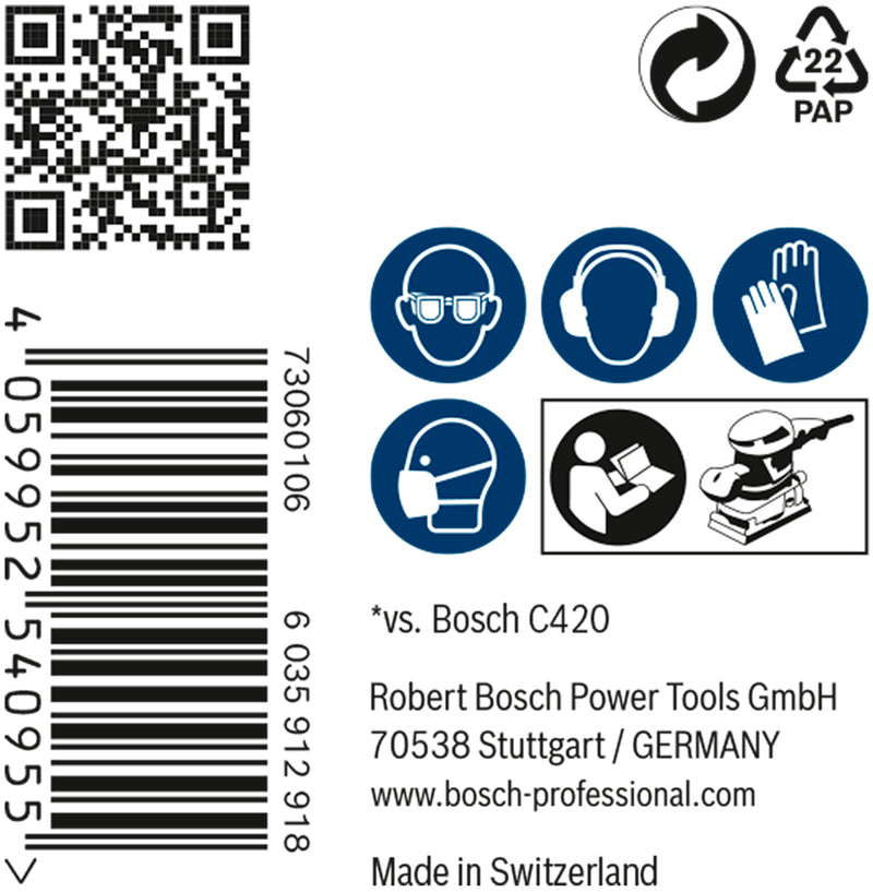 Bosch Set Of Sanding Papers M480,93X186mm,220,
