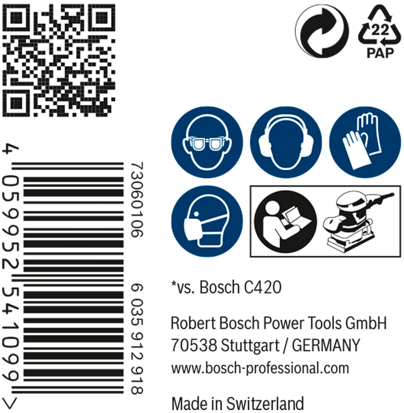Bosch EX 50 foi abrasivo M480 115x230mm,G100