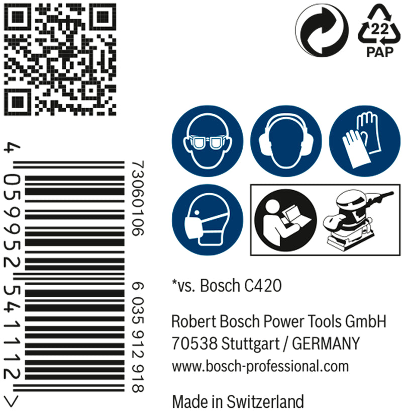Bosch EX 50 foi abrasivo M480 115x230mm,G220