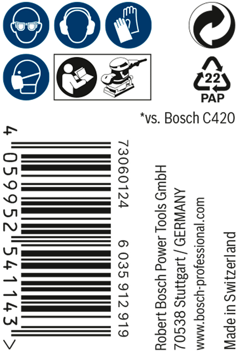 Bosch Set Of Sanding Papers M480,93mmX5m,80,1x
