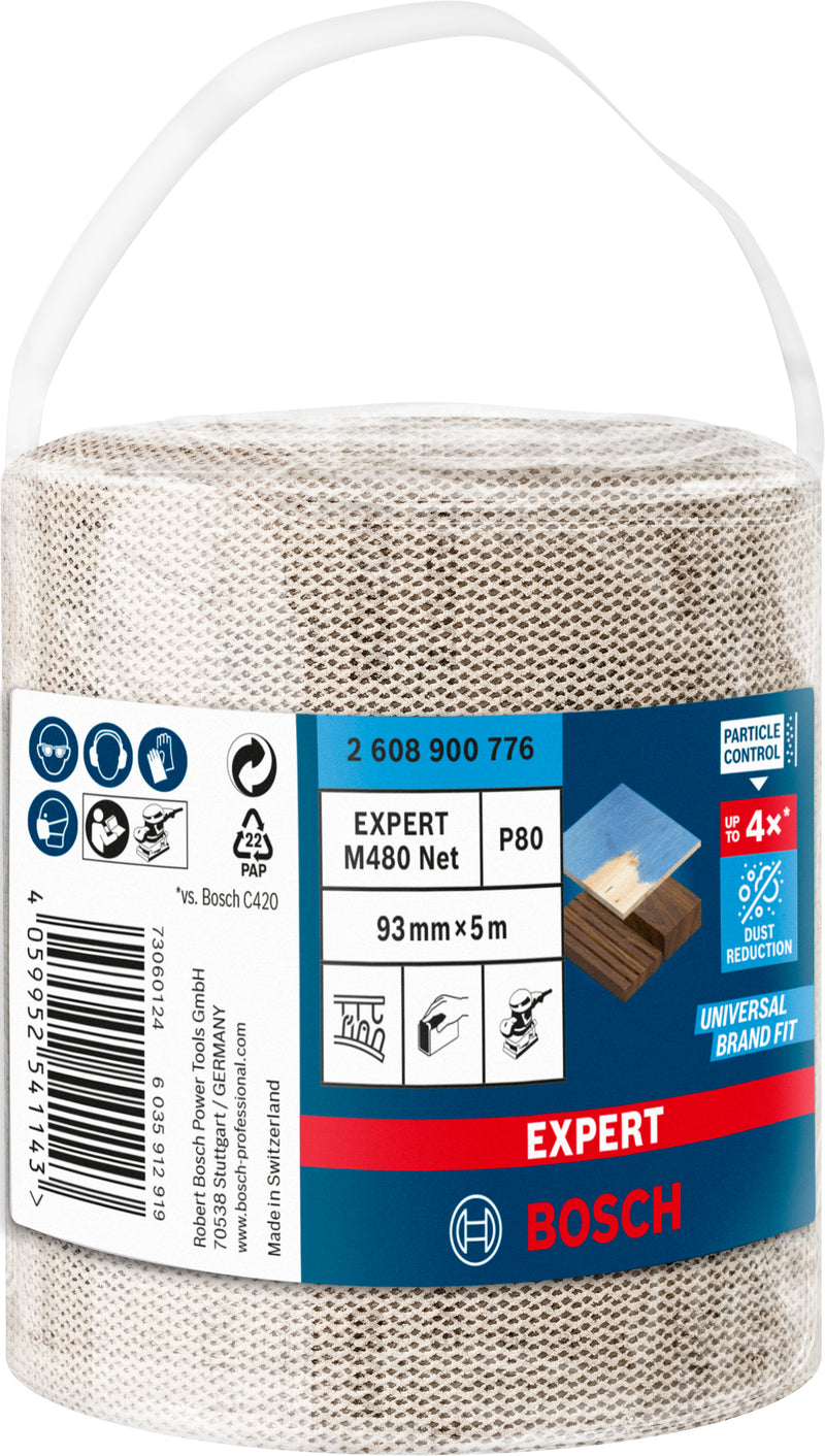 Bosch Set Of Sanding Papers M480,93mmX5m,80,1x