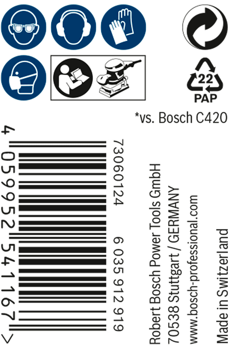 Conjunto de lixas Bosch M480,93mmX5m,120,1