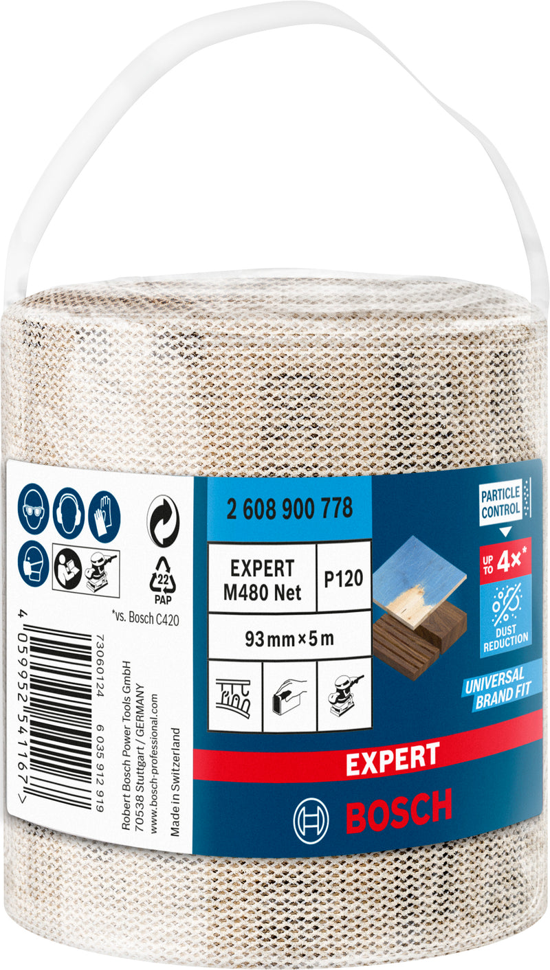 Conjunto de lixas Bosch M480,93mmX5m,120,1