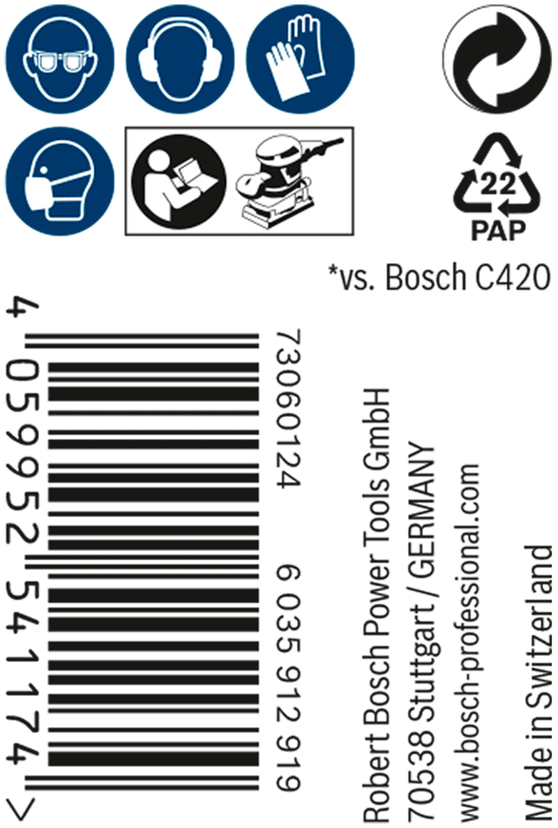 Conjunto de lixas Bosch M480,93mmX5m,150,1