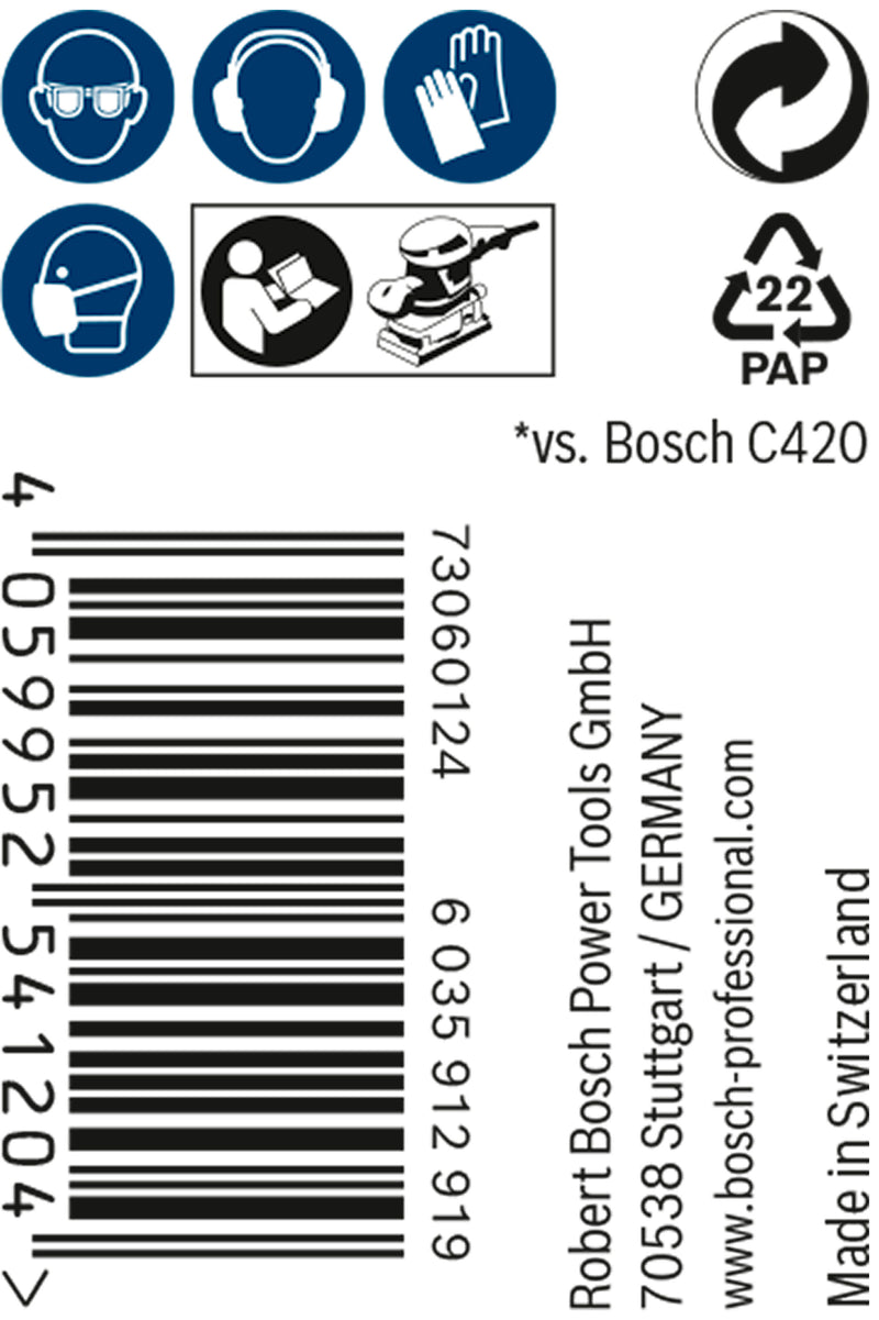 Bosch Set Of Sanding Papers M480,93mmX5m,240,1