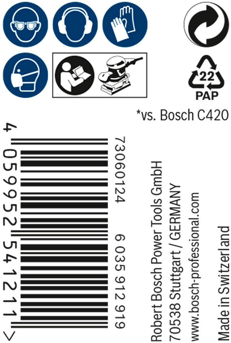 Bosch Set Of Sanding Papers M480,93mmX5m,320,1