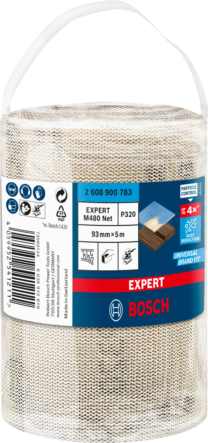 Bosch Set Of Sanding Papers M480,93mmX5m,320,1
