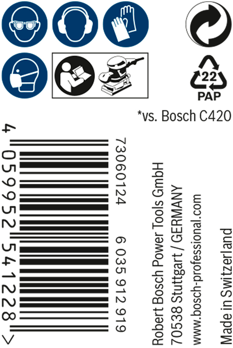 Bosch Set Of Sanding Papers M480,93mmX5m,400,1