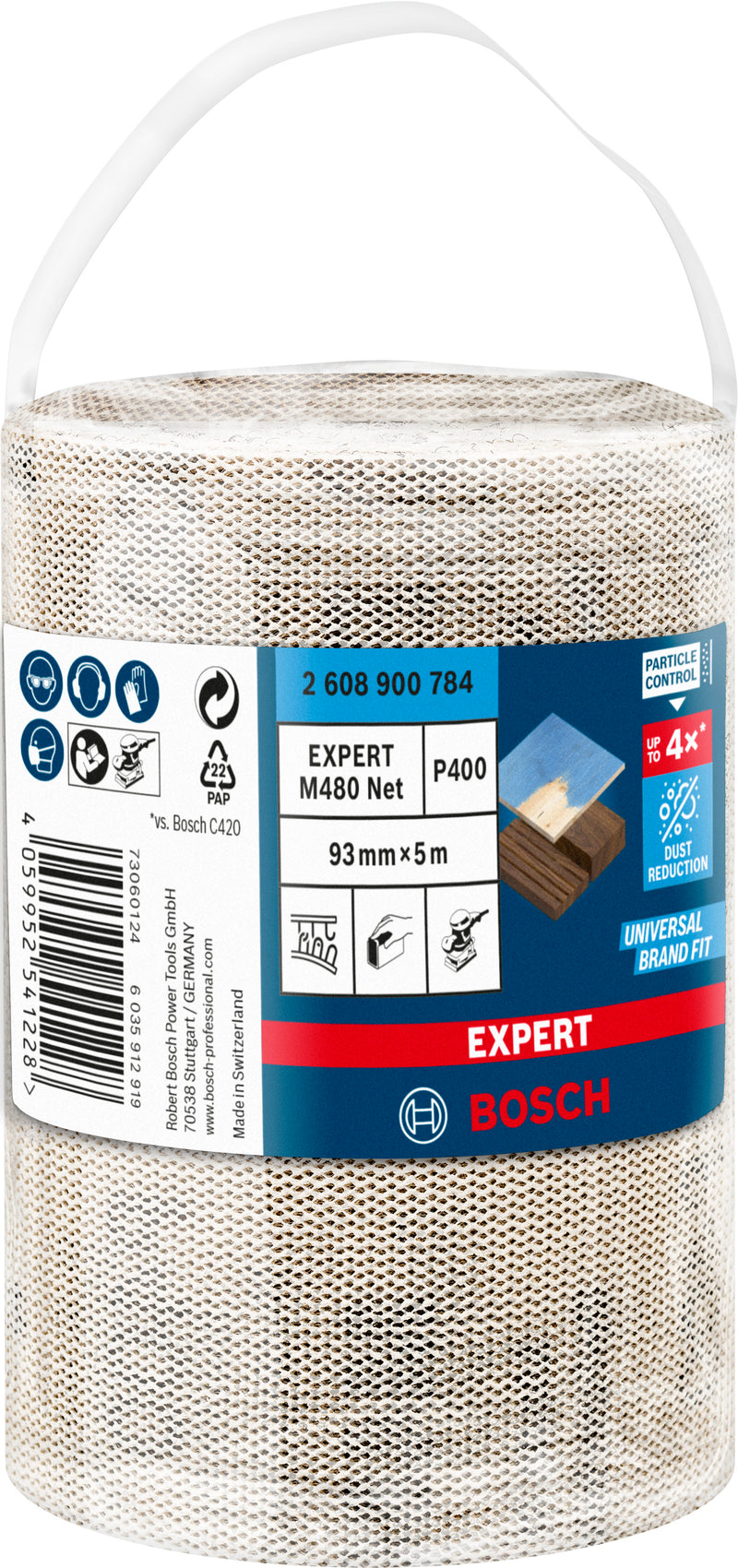 Bosch Set Of Sanding Papers M480,93mmX5m,400,1