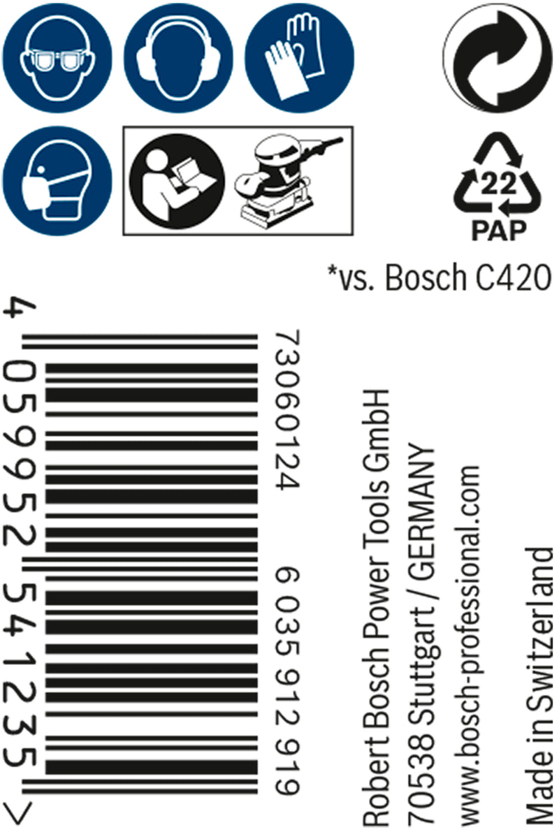 Bosch EX Rola abrasiva M480 115mmx5m, G80