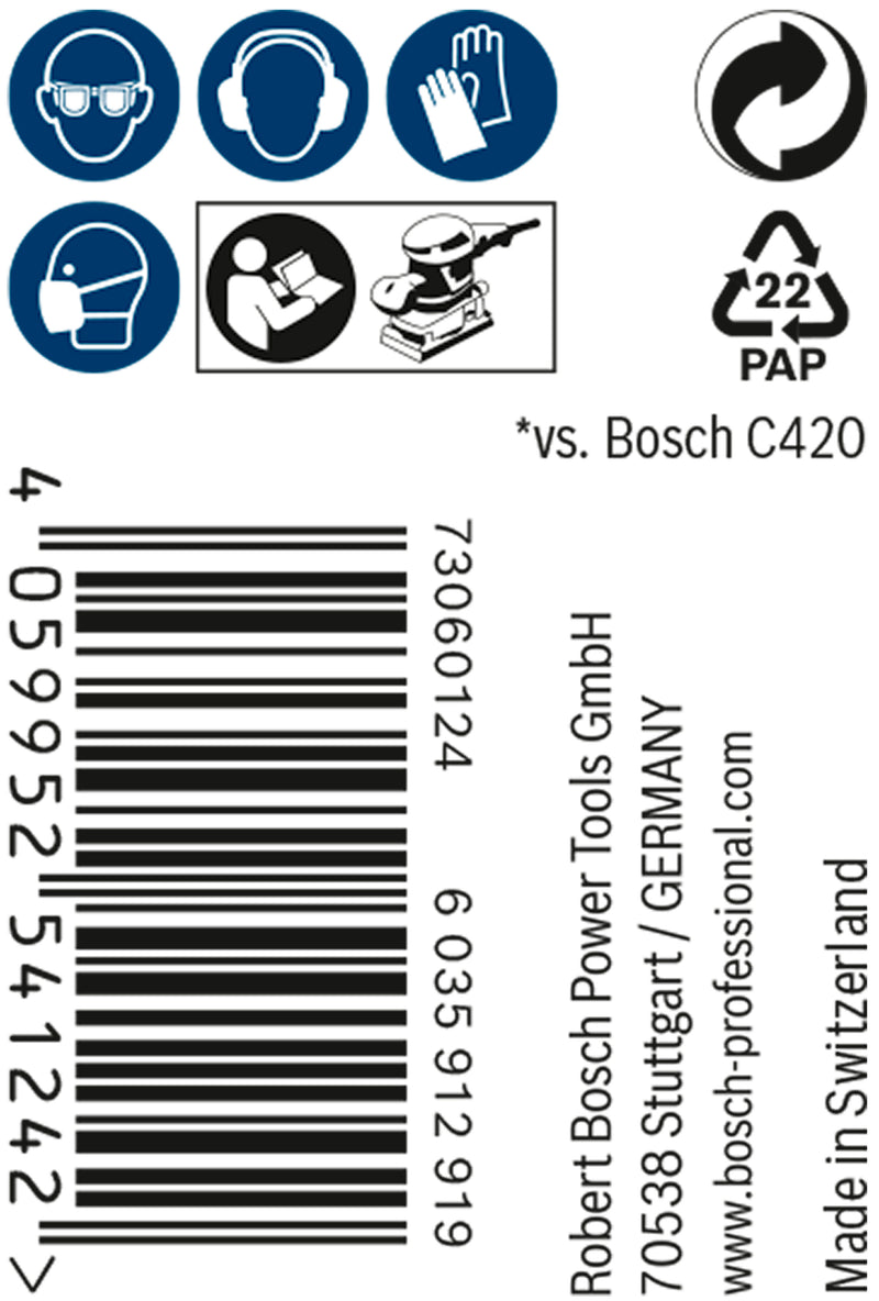 Conjunto de lixas Bosch M480,115mmX5m,100,