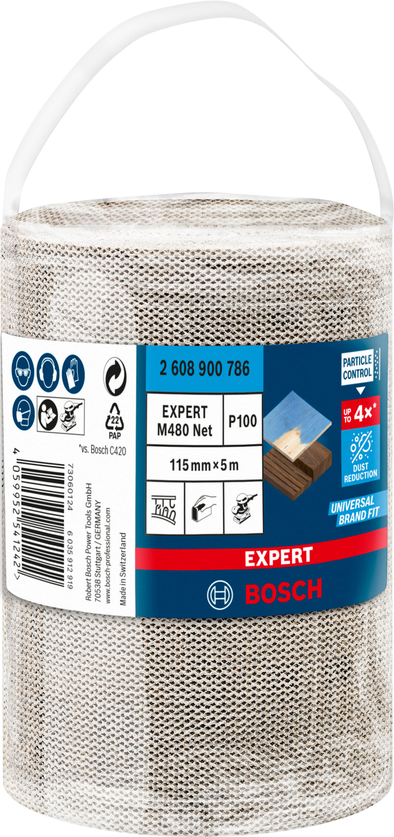 Conjunto de lixas Bosch M480,115mmX5m,100,