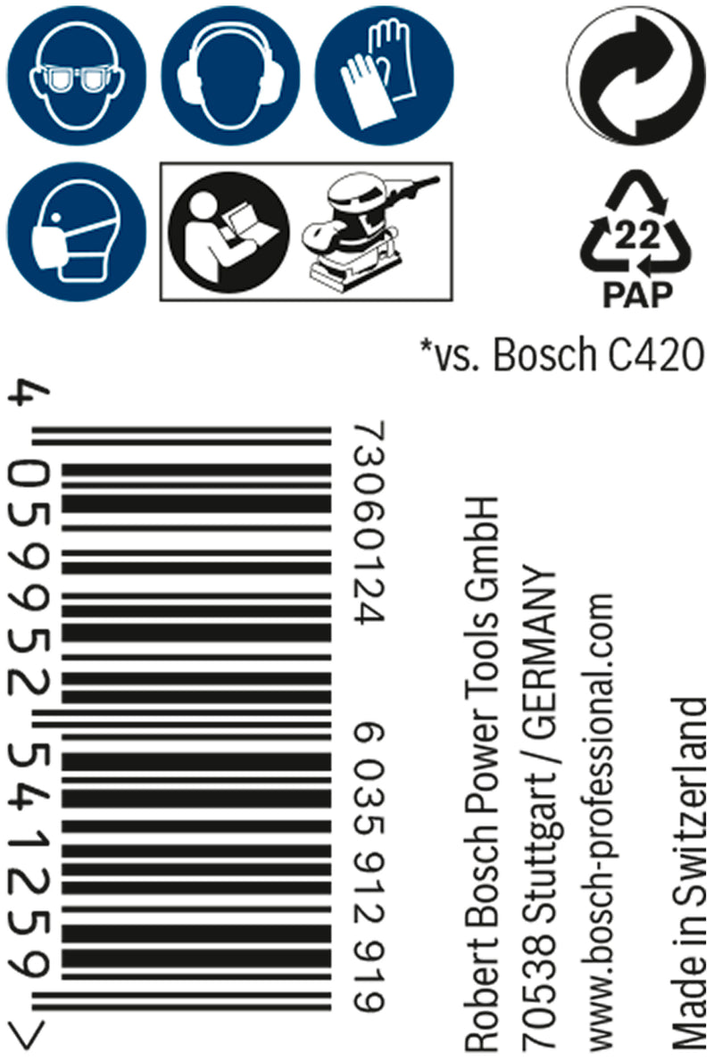 Conjunto de lixas Bosch M480,115mmX5m,120,