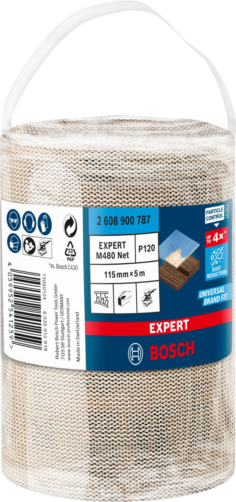 Conjunto de lixas Bosch M480,115mmX5m,120,
