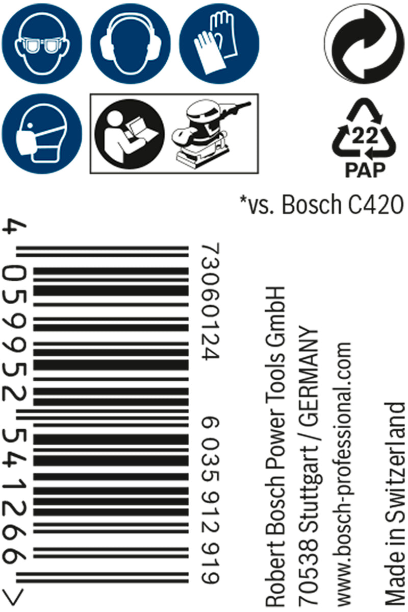 Conjunto de lixas Bosch M480,115mmX5m,150,